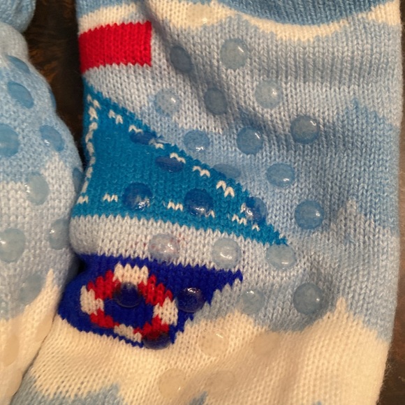 Sherpa Theme Socks Nautical Sail Boats one size fits most Non Slip WARM COZY 🥰 - Picture 12 of 14